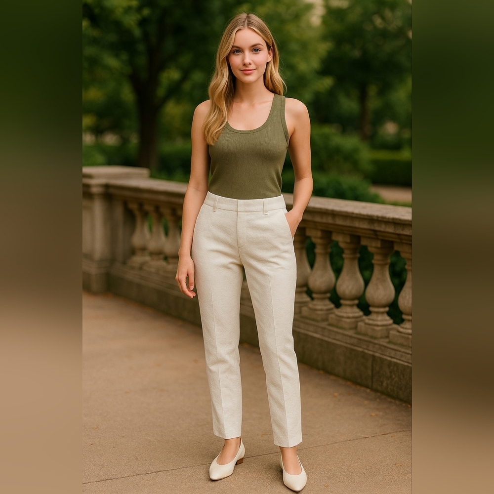 L' agence Textured Pants Sz S